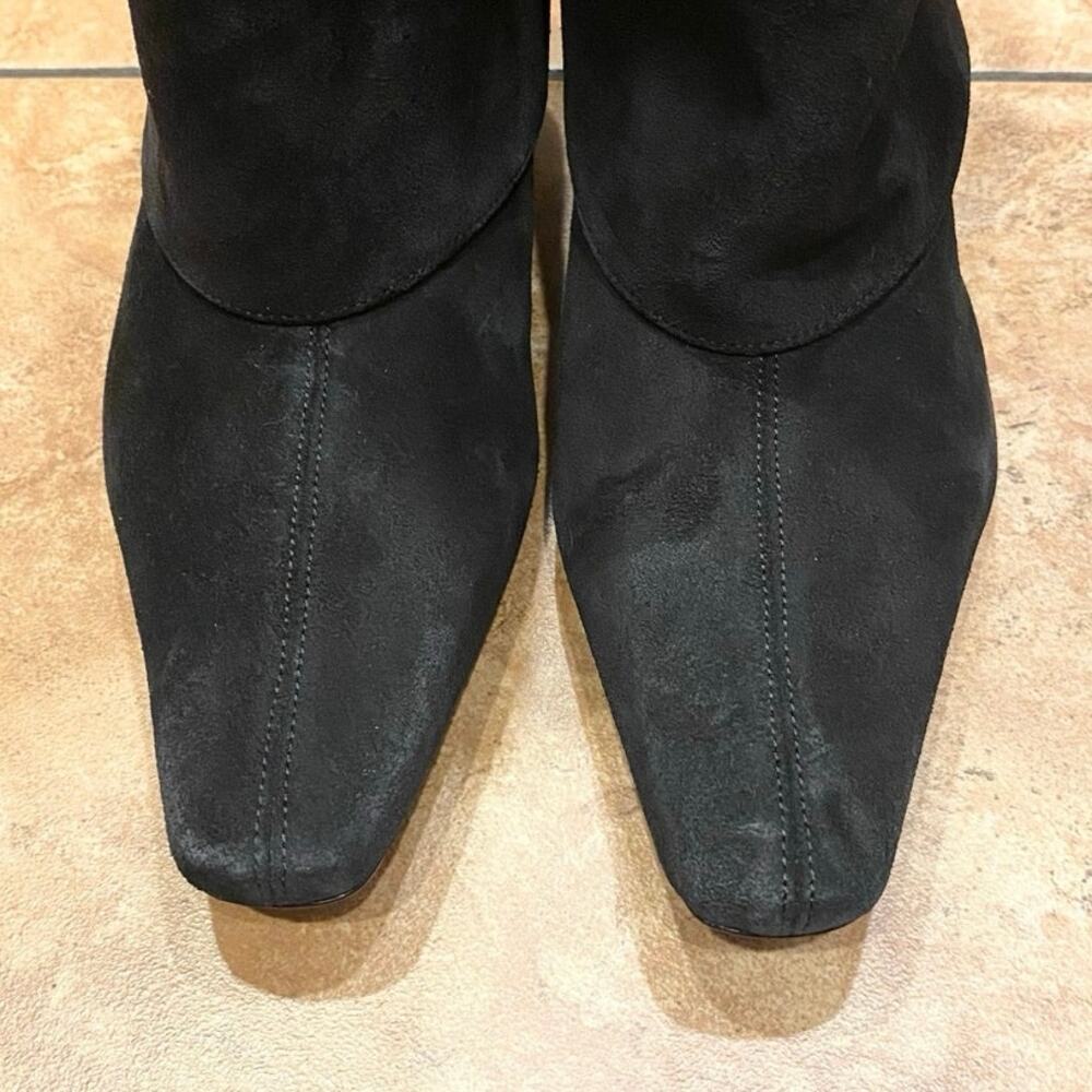 Staud Wally Foldover Black Suede Booties 37 NWOB - Picture 5 of 7